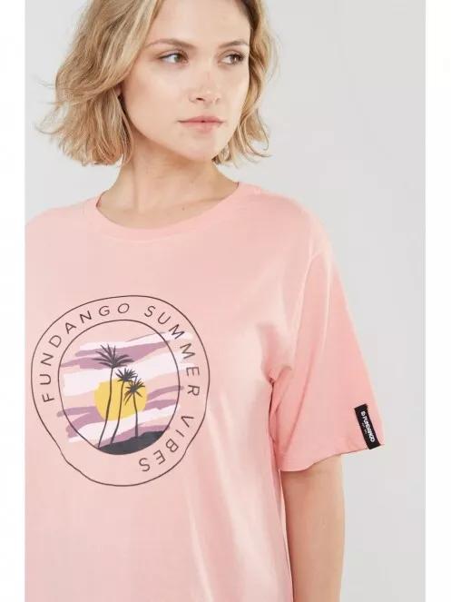 Fundango Nandelit T-shirt for women in pink 4