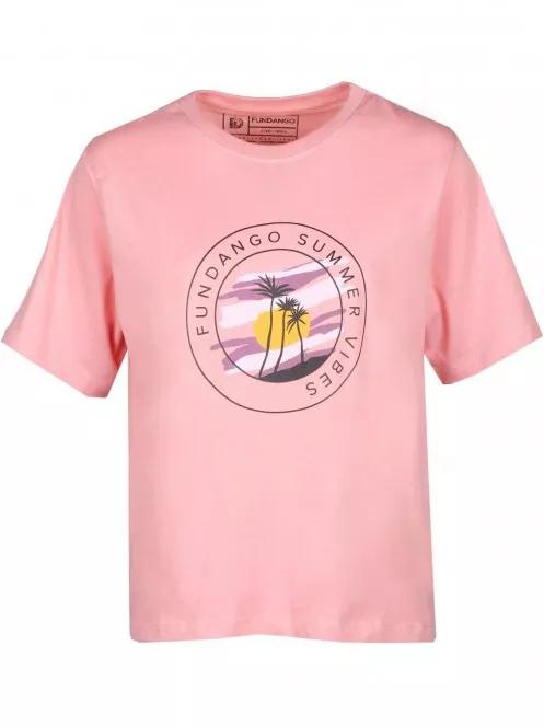 Fundango Nandelit T-shirt for women in pink 6