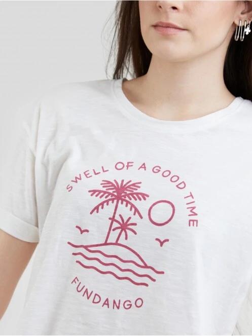 Fundango Nissa T-shirt for women in white 5