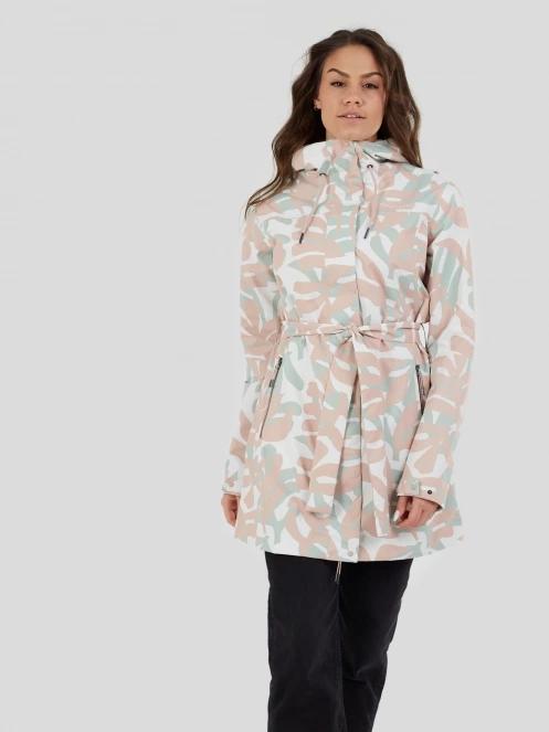 Fundango Regina II Waterproof Trench Jacket for women in pink 2