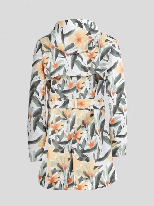 Fundango Regina II Waterproof Trench Jacket for women in white 11