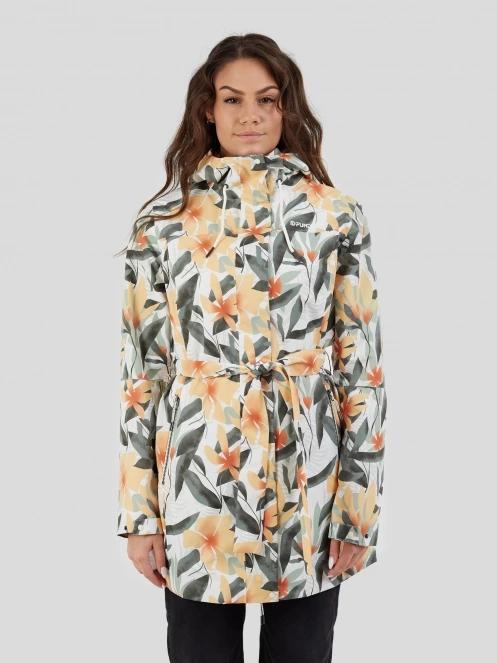 Fundango Regina II Waterproof Trench Jacket for women in white 2