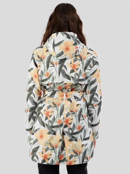Fundango Regina II Waterproof Trench Jacket for women in white 3