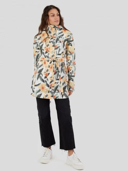 Fundango Regina II Waterproof Trench Jacket for women in white 4