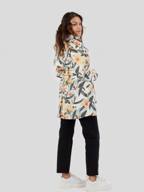Fundango Regina II Waterproof Trench Jacket for women in white 5