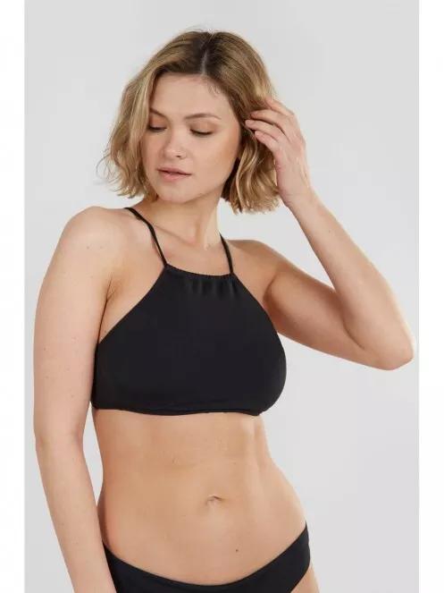 Fundango Hogg High Neck Top for women in black 2