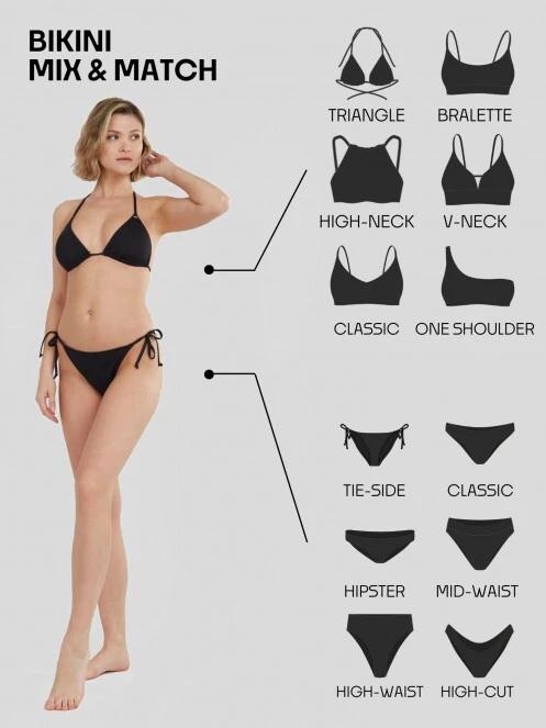 Fundango Innisfil Tie-side Bottoms for women in black 6