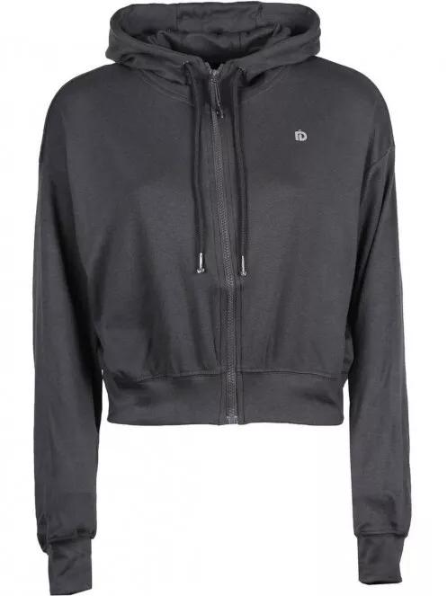 Fundango Draug Crop Hoodie for women in grey 5