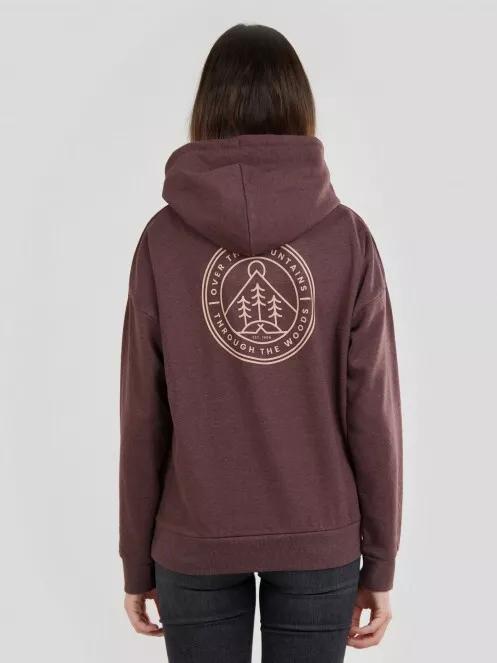 Fundango Haley Hooded Sweatshirt for women in purple 3
