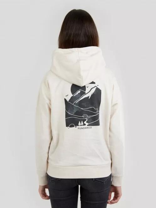 Fundango Haley Hooded Sweatshirt for women in white 3