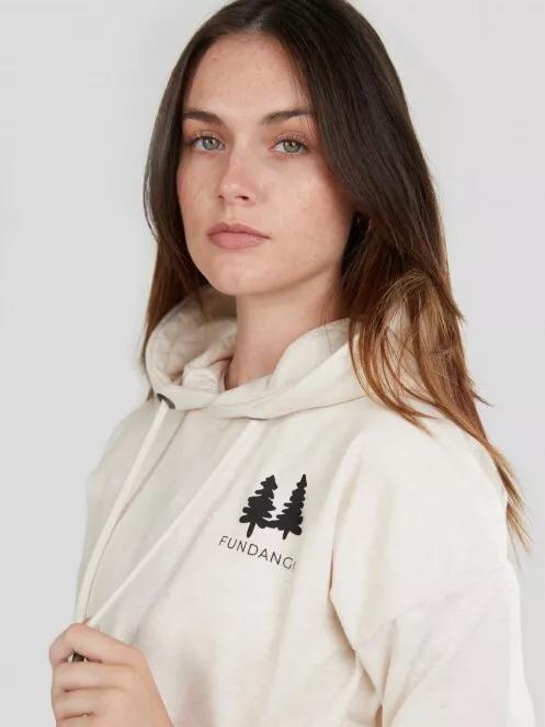 Fundango Haley Hooded Sweatshirt for women in white 4