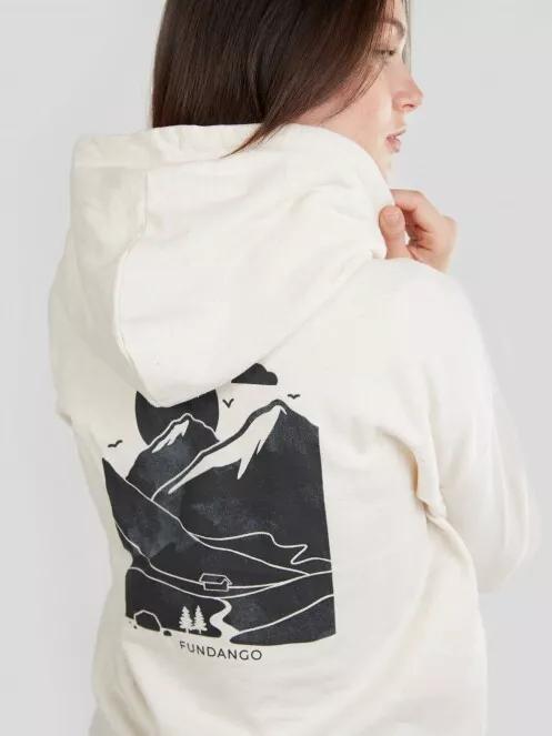 Fundango Haley Hooded Sweatshirt for women in white 5