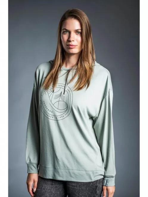 Fundango RICHMOND Hooded Pullover for women in oliv 2