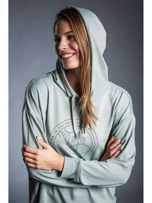 Fundango RICHMOND Hooded Pullover for women in oliv 3