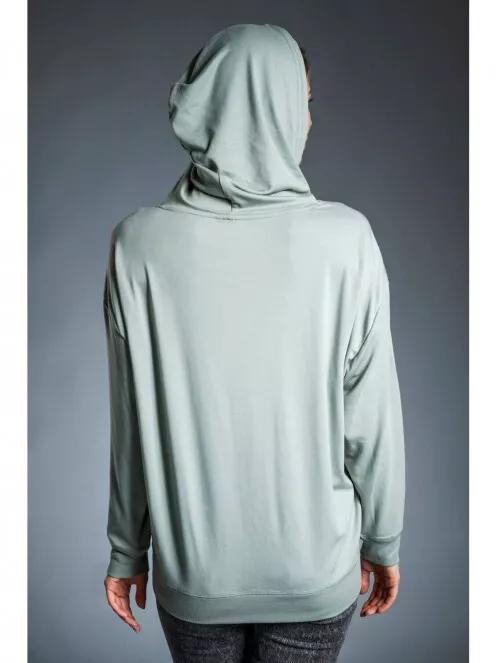 Fundango RICHMOND Hooded Pullover for women in oliv 4