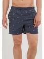 Fundango Bono Print Boardshort for men in dark blue 1