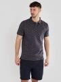 Fundango Incognito Pattern Poloshirt for men in black 1