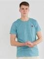 Fundango Jaggy Structured T-Shirt for men in green 1