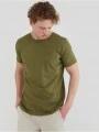 Fundango Jaggy Structured T-Shirt for men in oliv 1