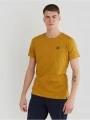 Fundango Jaggy Structured T-Shirt for men in yellow 1