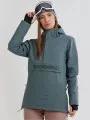 Fundango Birch Logo Anorak for women in oliv 1