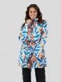 Fundango Regina II Waterproof Trench Jacket for women in blue 1