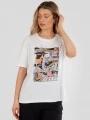 Fundango Nissa T-shirt for women in white 1